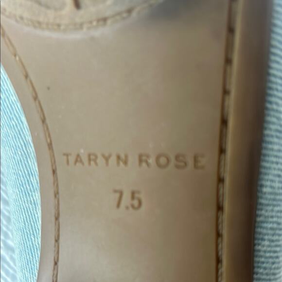 Taryn Rose Green Mules with Floral Embellishments - Picture 8 of 8